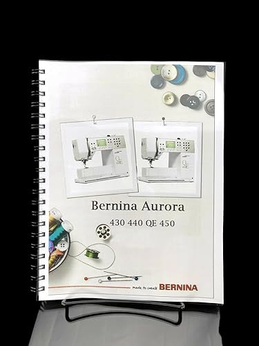 Bernina Aurora 430 440 QE 450 Copia de la máquina de coser Reimpresión de la guía del usuario Manual del propietario Instrucciones Peine Bound