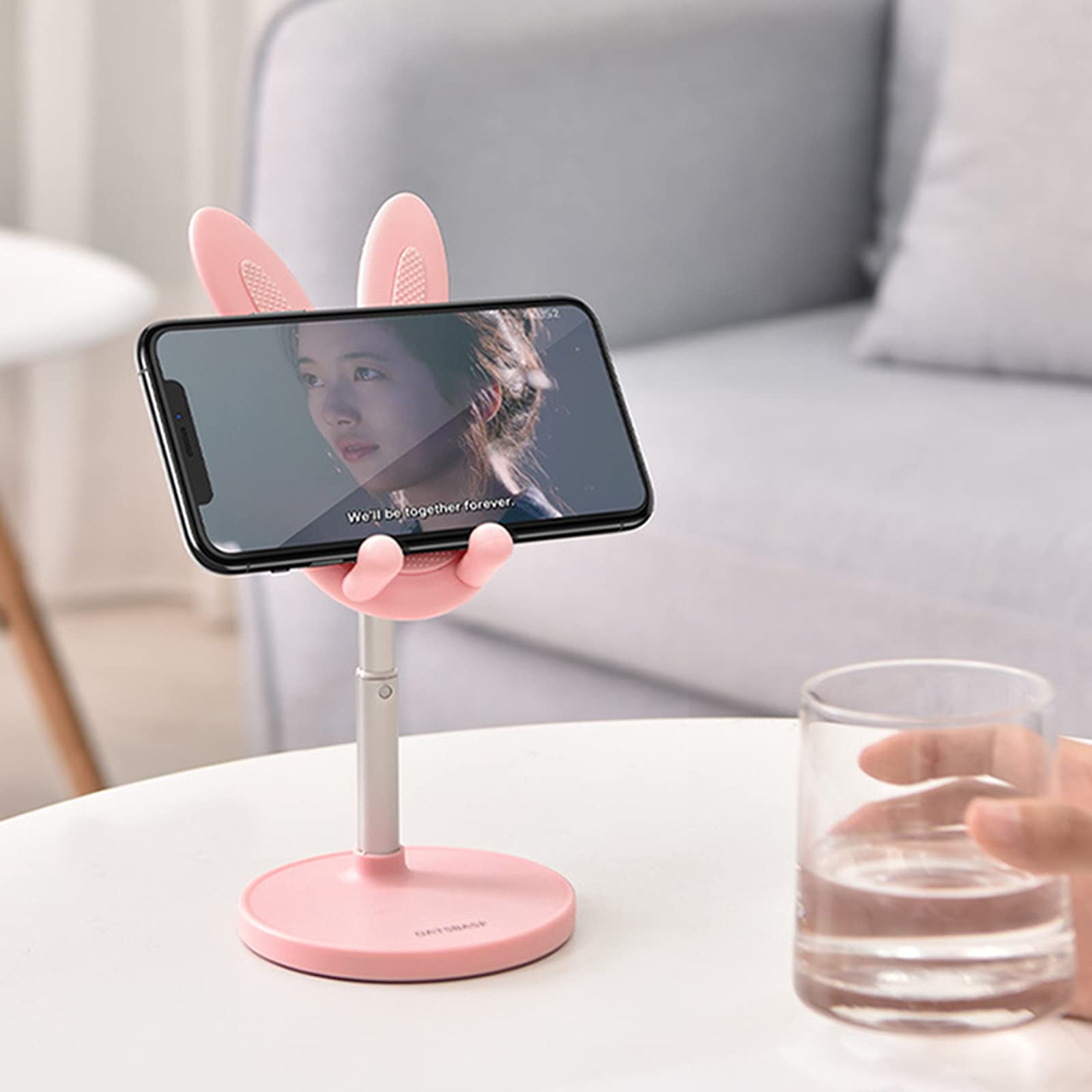 Supporto per telefono a forma di orso di cristallo