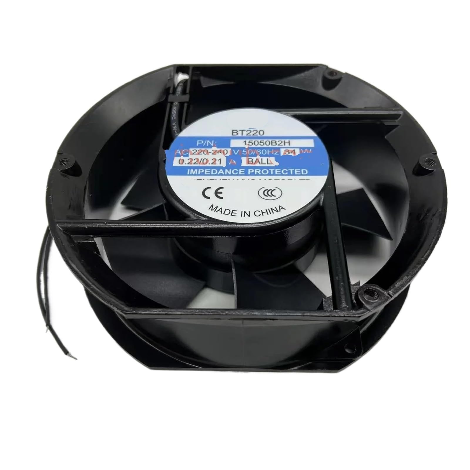 UITGVDQAT 15050B2H AC 220V 0.22A 172x151x50mm 2-Wire Server Cooling Fan