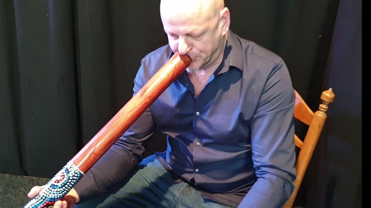 DIDGERIDOO NATURAL PAINT: didgeridoo con borsa didgeridoo in nylon