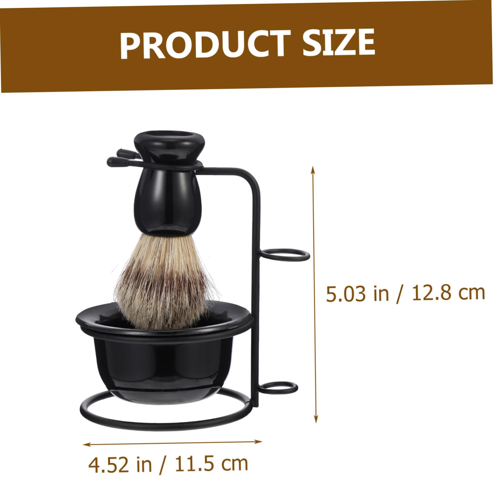 VICASKY Men's Shaving Bowl Set Beard Brush Kit Shave Sets for Men Waterproof Rustproof