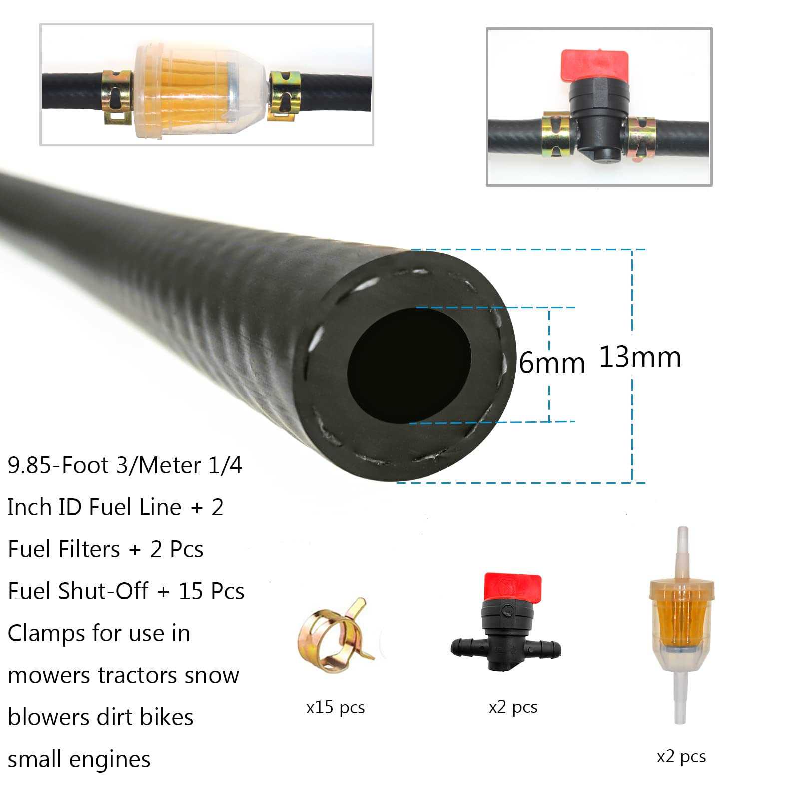 Tubo Carburante Su Misura Tubo Flessibile Carburante In Gomma - Foto 11