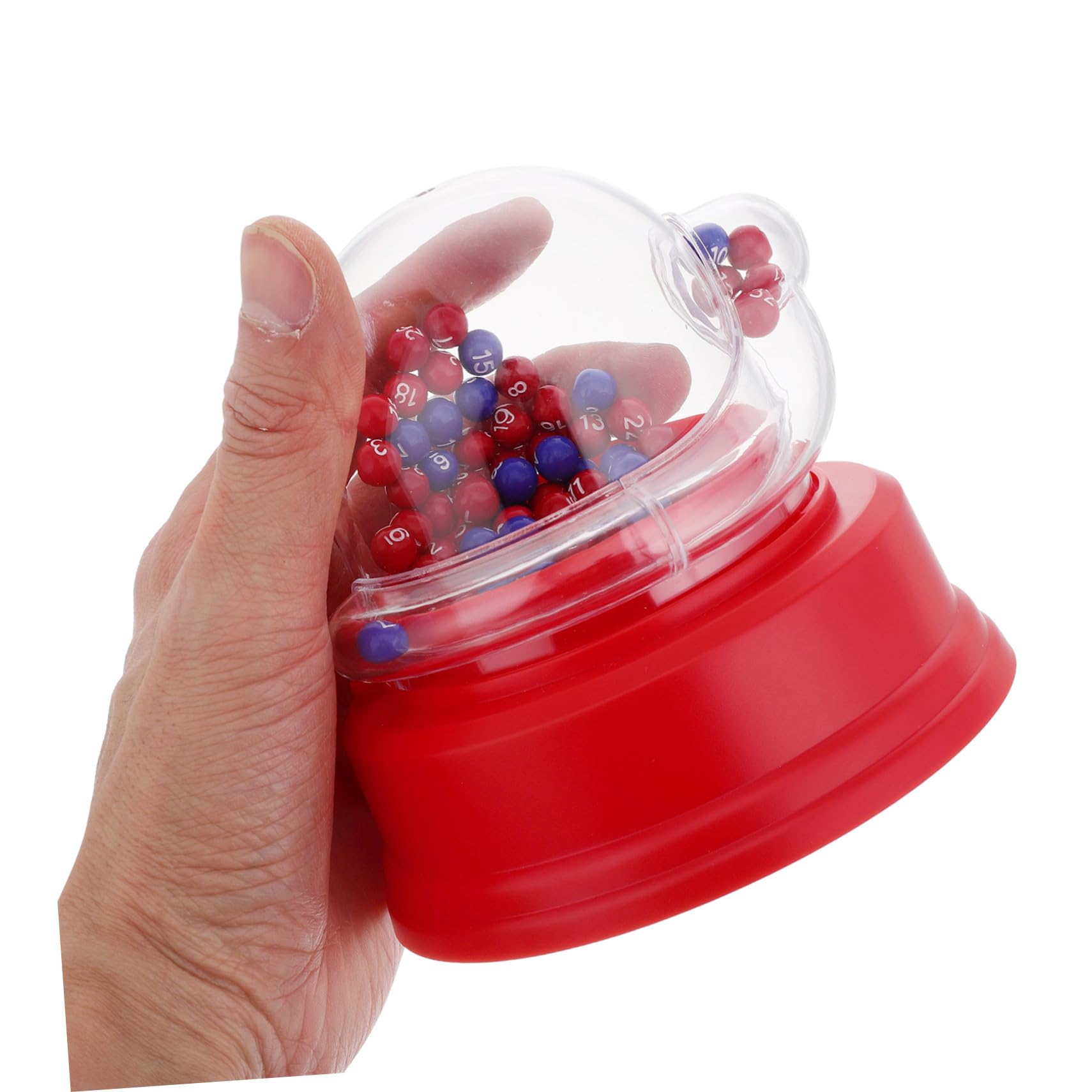 Máquina Eléctrica de Lotería Portátil con Bolas de Burbujas Selector de Números Estable para Familiares y Fiestas