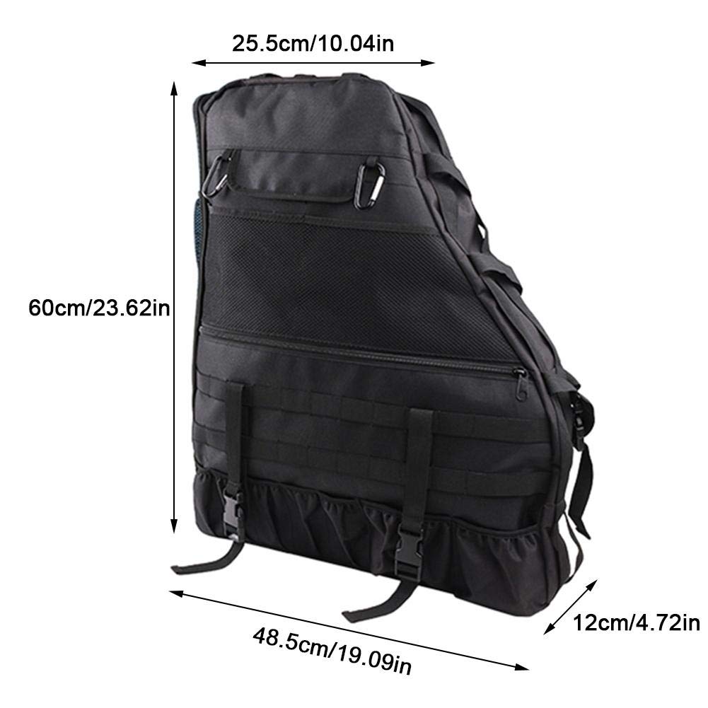Wrangler 1 paire de sacs de rangement à roulettes pour Wrangler YJ CJ TJ JK JL 1941-2018 [4 portes], Sahara, Rubicon