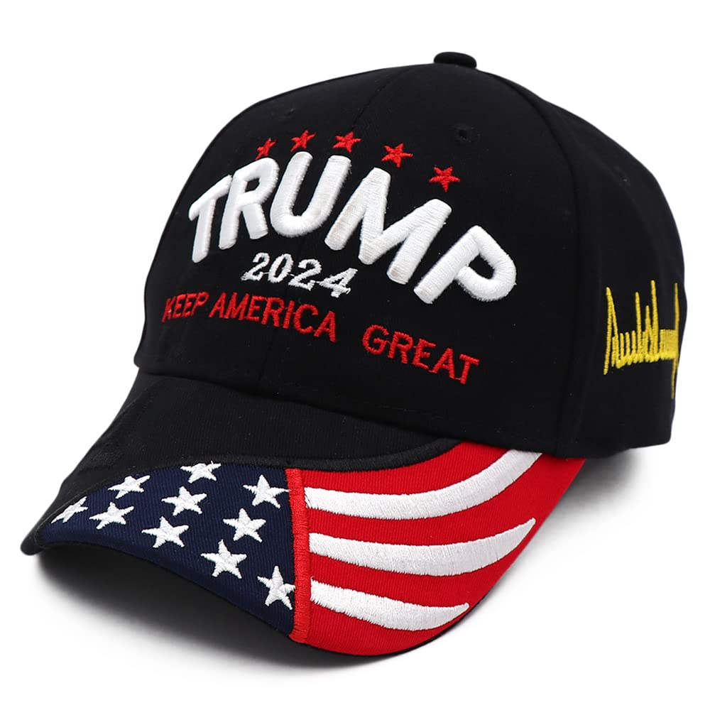 MAGA Hat Trump Hat Trump Merchandise Trump 2024 Make America Great Again Hat Donald Trump Slogan USA Flag Baseball Cap