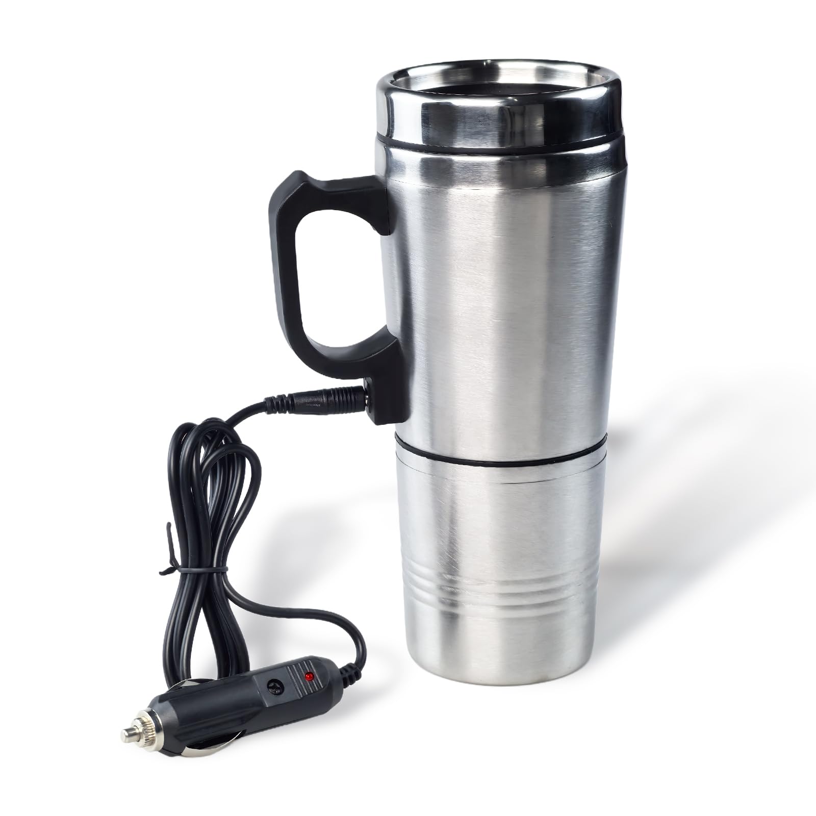 Amazon.com: 12V Car Heating Cup, Stainless Steel Electric Car Kettle with Cigarette  Lighter Plug, Portable Travel Insulated Heated Mug, Vehicle Heated Coffee  Cup Mug Warmer, for Hot Water Tea Coffee Making :