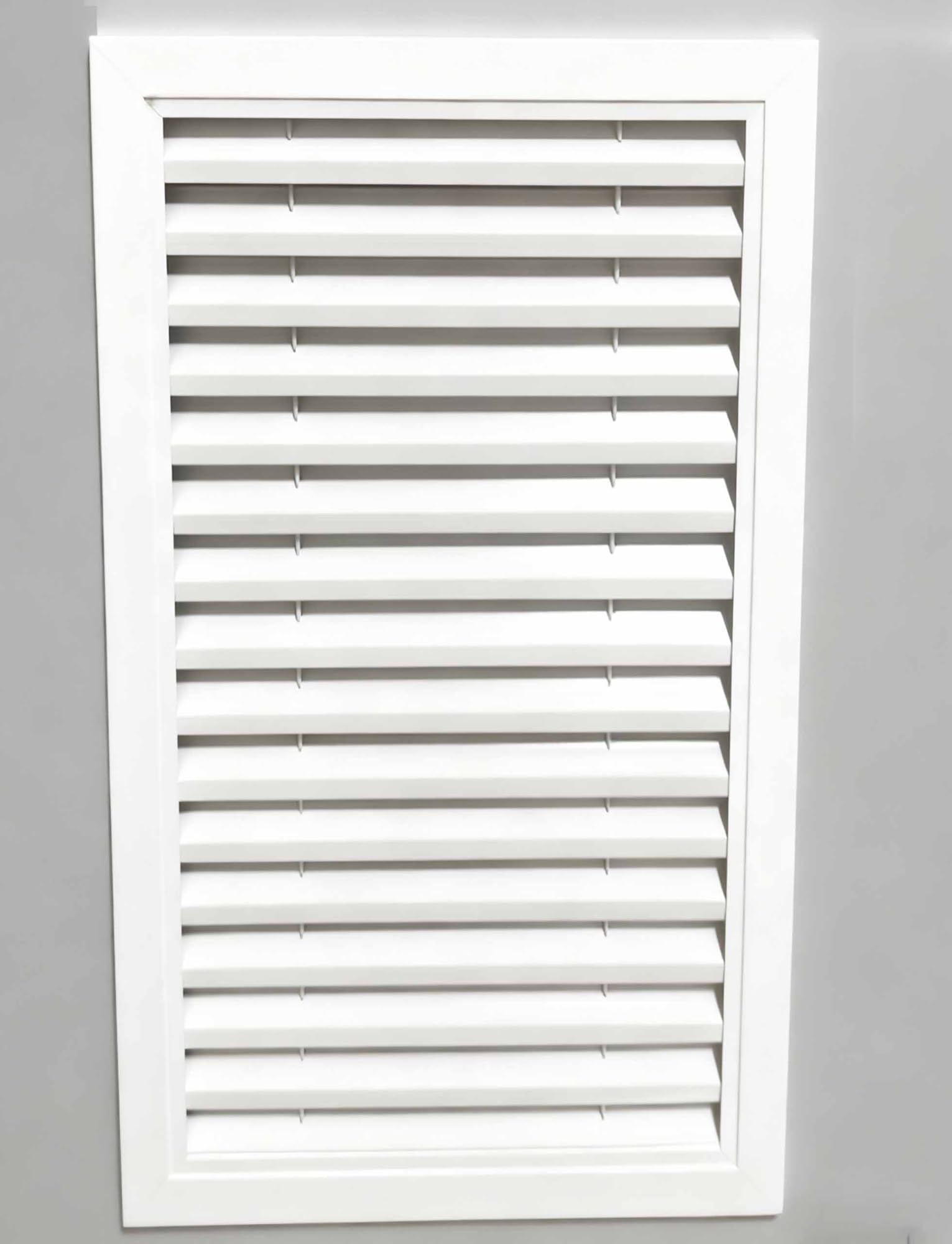 Grille d'aération carrée à persiennes en alliage d'aluminium 50 x 50 cm pour ventilation murale et plafond