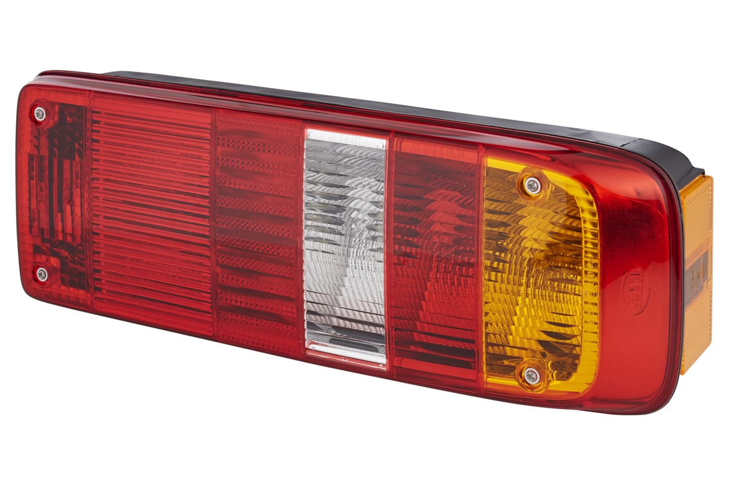 HELLA 2VP 340 888-001 Rearlight - Bulb - 24V - Fitting/Bolted - Lens Colour: Multi-coloured - Plug: Round Plug - right - Quantity: 1
