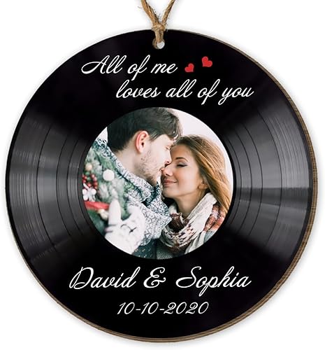 Adorno personalizado de aniversario de boda como el señor y la señora, adorno fotográfico de regalo para el señor y la señora, personaliza cualquier