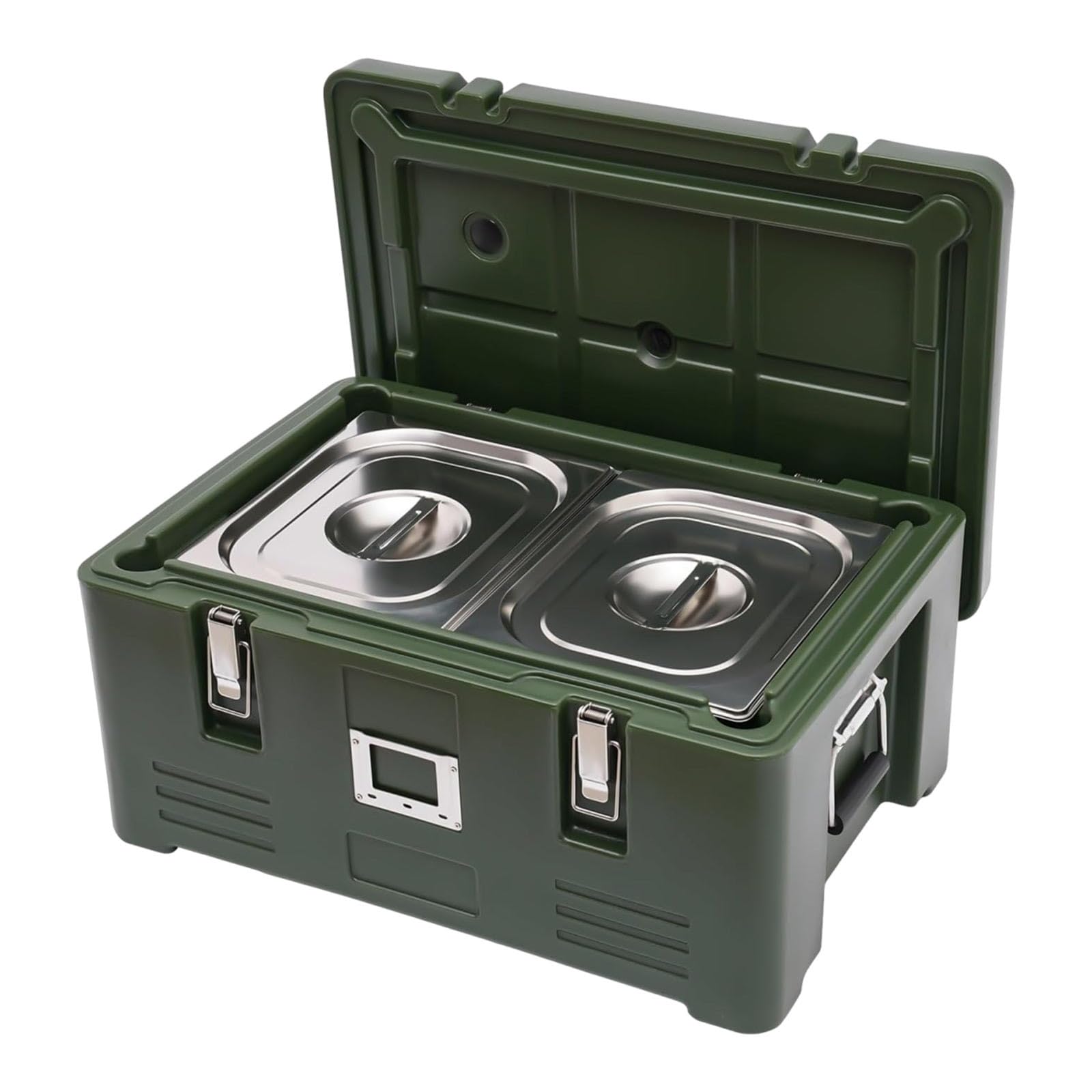 Contenedor Isotérmico Para Alimentos Caja Isotérmica Para Comida, 27 Qt Caja Térmica Para Mantener Comida Caliente O Fría, Perfect Catering Y Eventos Profesionales(2 pans)