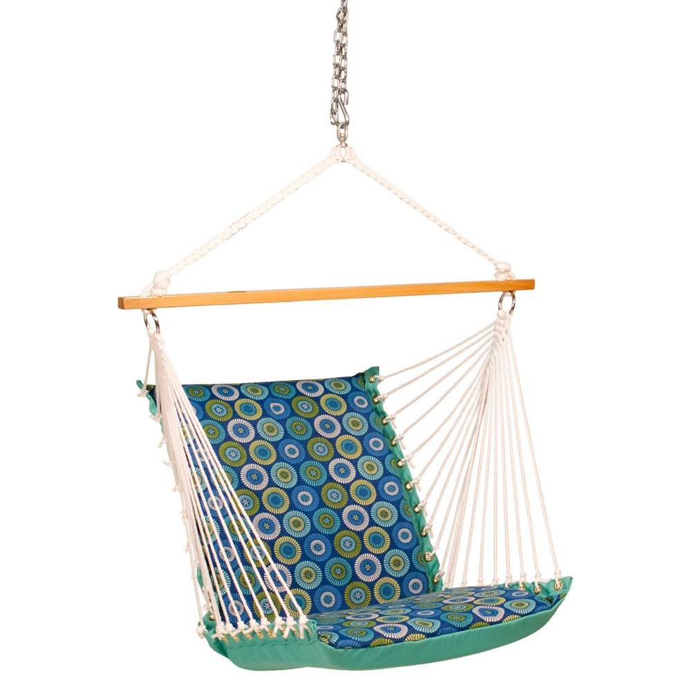ALGOMA NET COMPANY Soft Comfort Cushion Hanging Chair Blue