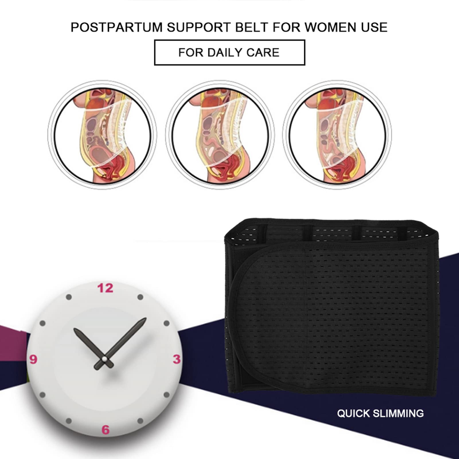 Ceinture Postpartum KeaBabies 3-en-1 - Soutien Ventre Après Accouchement Noir Taille XL Chongerfei Ceinture Ventrale 3 En 1 Post Partum