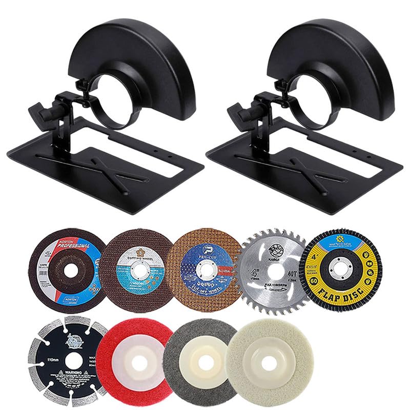 Galaxe Special Cutting Bracket Protective Cover For Angle Grinder safety protection Holder Cutting Machine Angle Grinder Accessories With 9Pcs cutting wheel Disc (2pcs Stand) (B0D6BSW437) Amazon Price History, Amazon Price Tracker