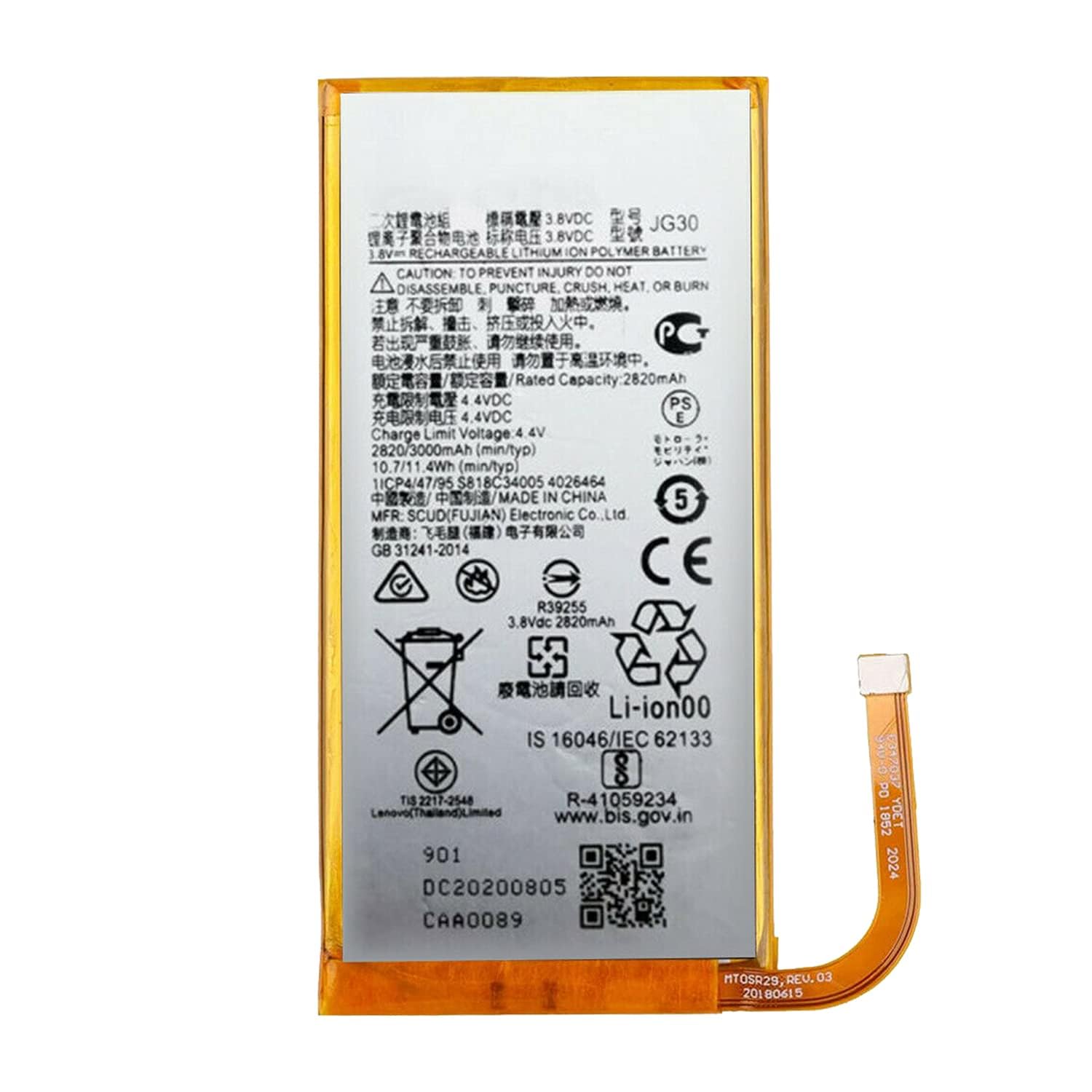Duotipa JG30 battery Compatible with Moto G7 XT1962-1, XT1962-4,XT1962-6,XT1962-5 with Repair Tool Kit