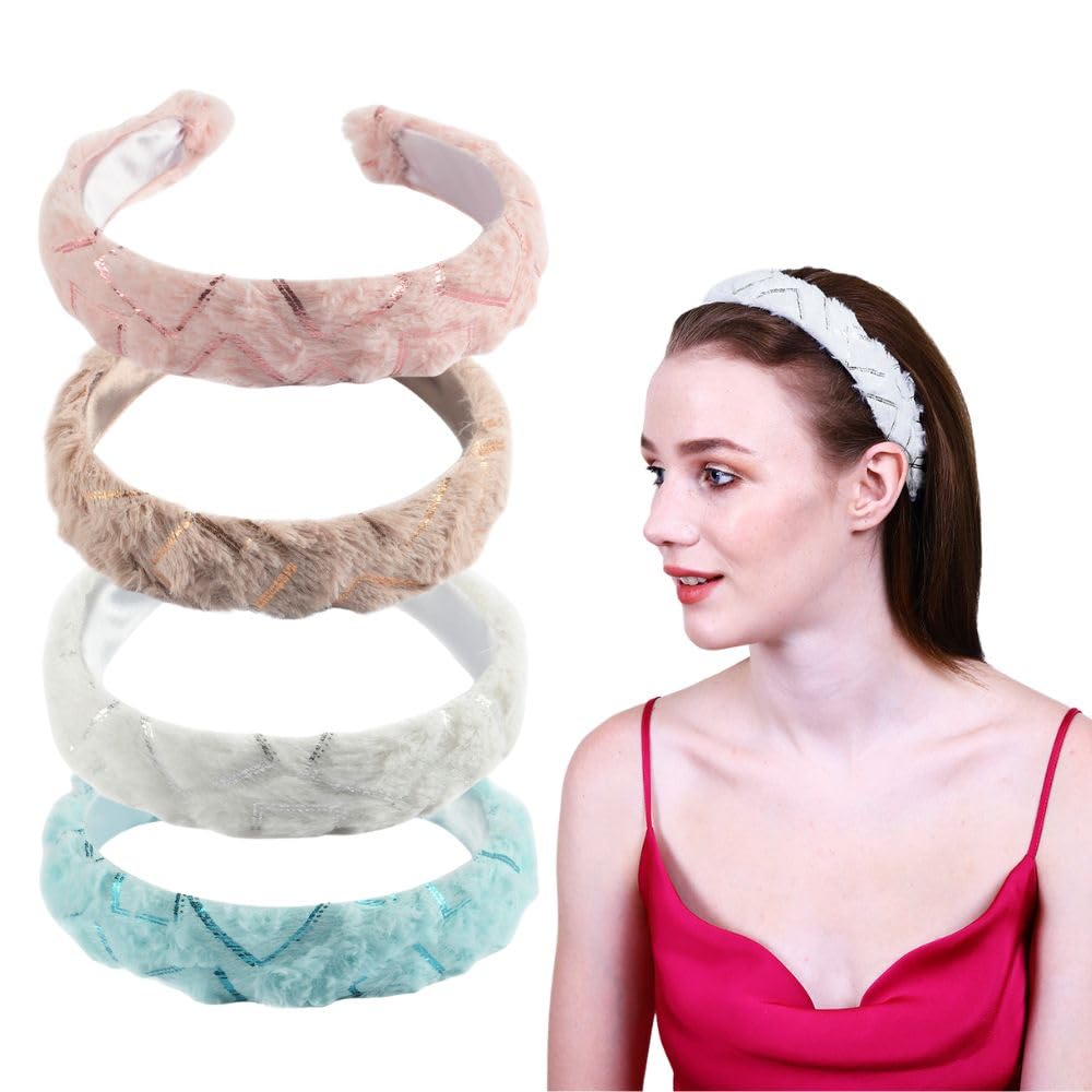 Radhu & Kabby Pack of 4 | Trendy Hair Bands | Non Slip Cute Headband | Fits Women and Girls of All Age Group | Daily Fashion Hairbands for Party | Same Product as Pic (B0CCYLYLNG) Amazon Price History, Amazon Price Tracker