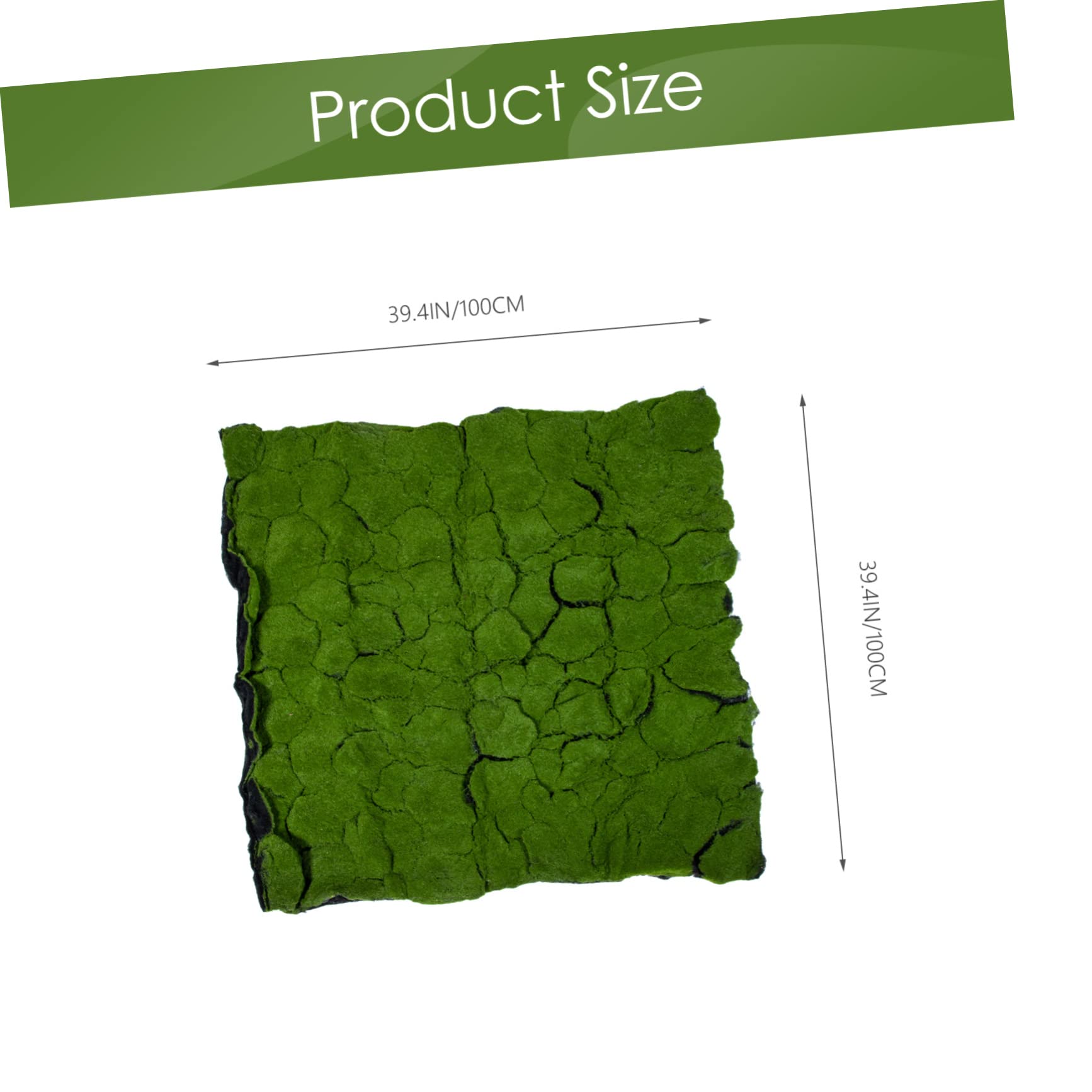 ULTECHNOVO Césped Artificial de Musgo Verde, Alfombra Simulada para Jardín