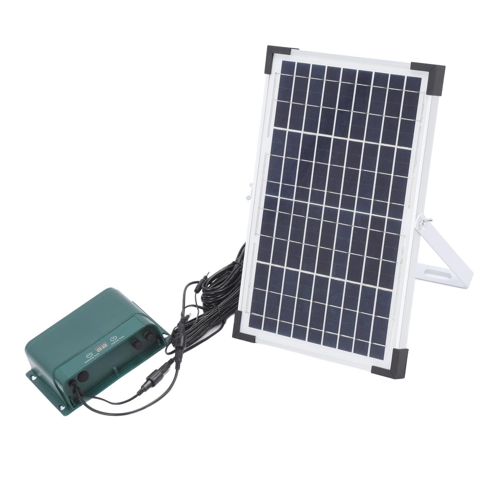 Kit di Irrigazione Solare Automatica a Goccia, di Irrigazione Efficiente per Giardini Interni Ed Esterni, Silicio Policristallino Durevole 18V 10W, Kit Completo