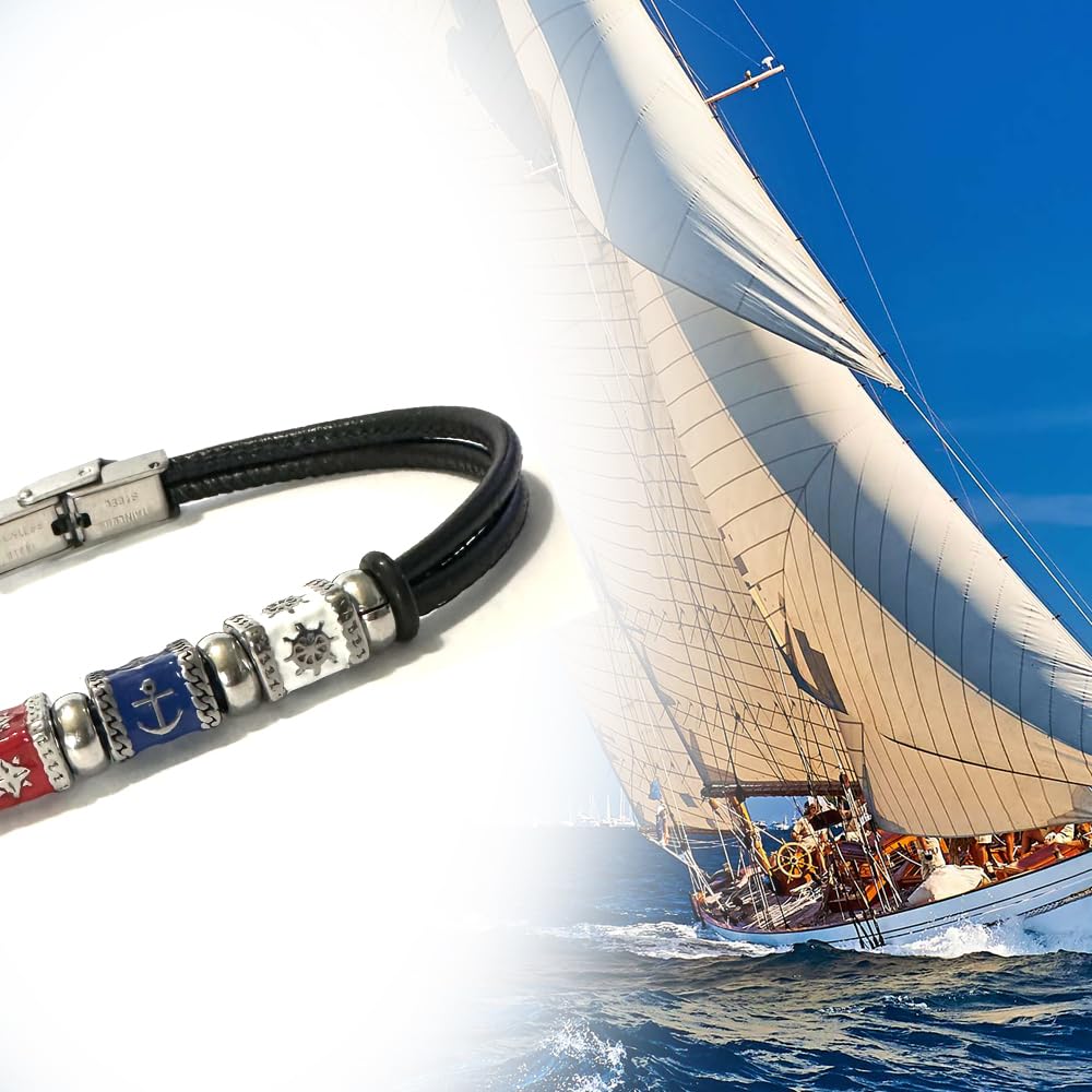 bracciale bandiere nautiche uomo simboli marinari bcc3062