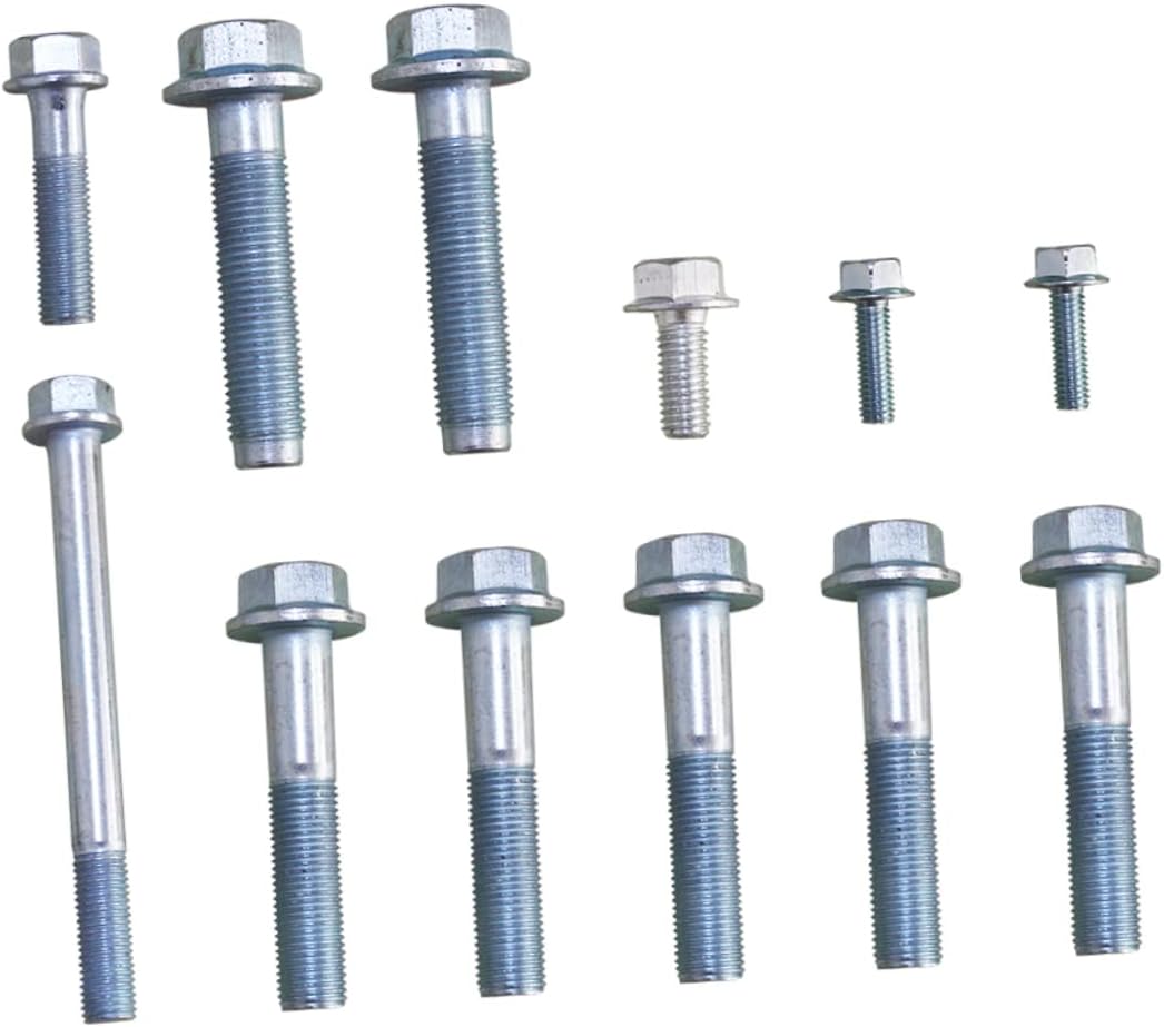Gatuida 12pcs Transmission Bolt Kit for Series Engines Engine Stand Bolts for Easy Installation and Strong Stability