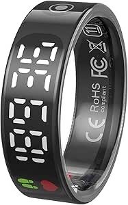 Mirlray Smart Ring for Women & Men, Smart Ring Health Tracker, Blood ...