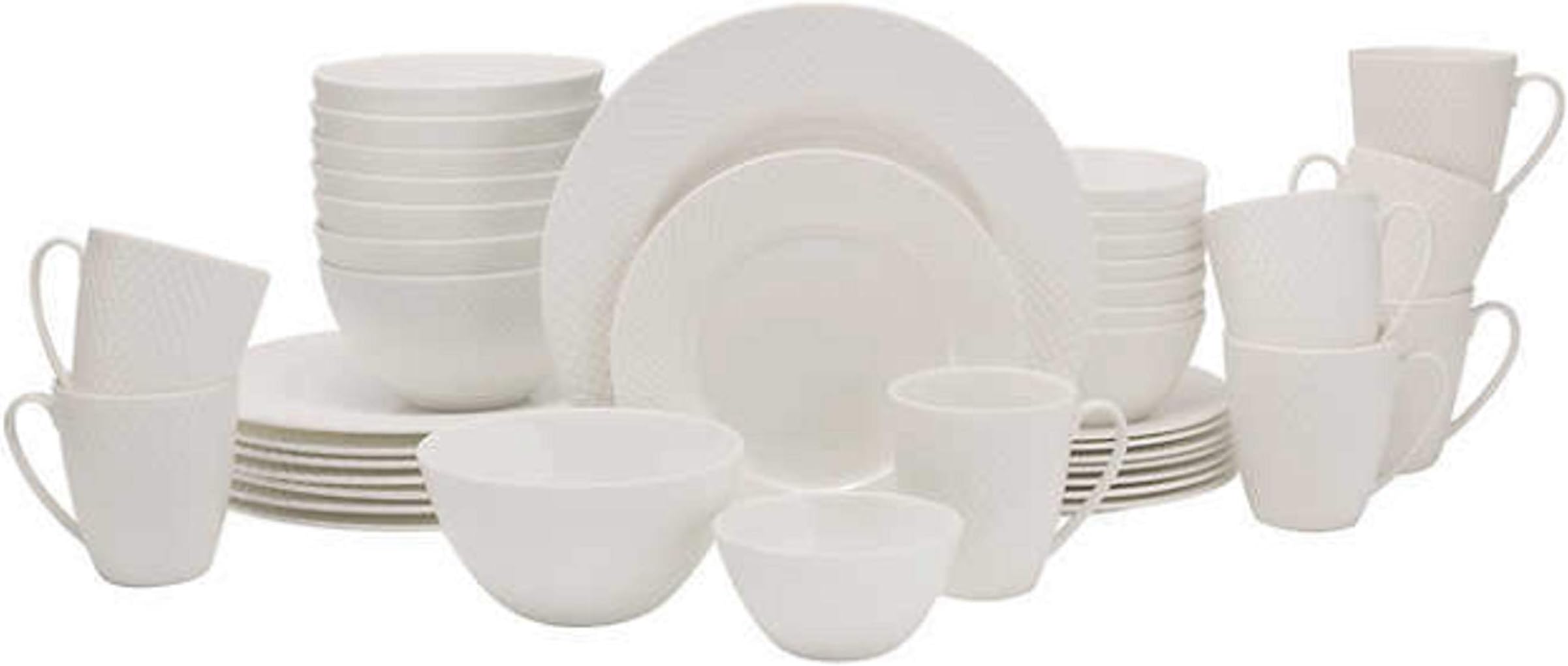 Amazon.com | Mikasa Huntington 40-piece Bone China Dinnerware Set