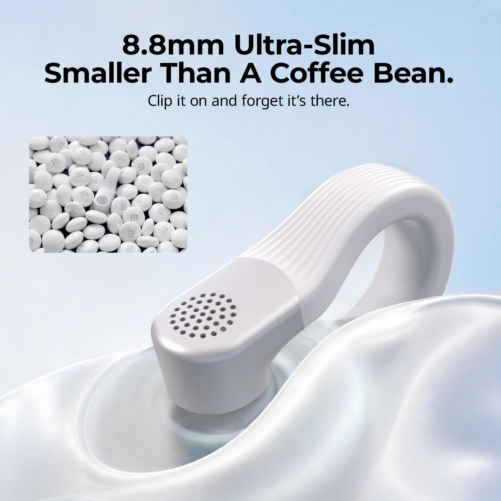 SMALLRIG Microfono Wireless S70-C1 (1 Trasmettitore + 1 Ricevitore + Custodia di Ricarica), compatto USB-C per Smartphone Android/Fotocamere/Action camera, 20 Ore di Autonomia, Bianco - 5719