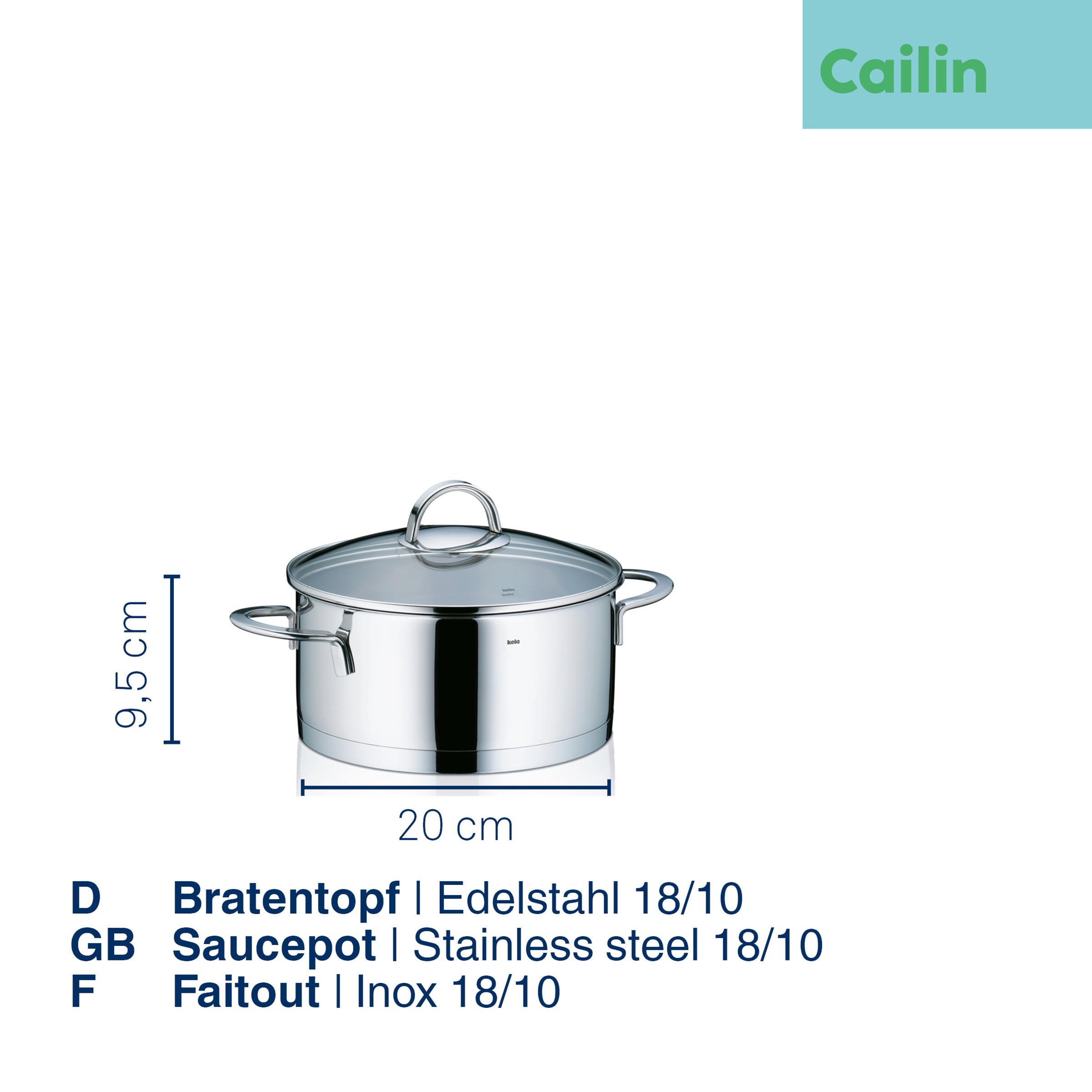 Amazon｜Kela ケラ 鍋 CAIL IN3.0L キャセロール 10956 シルバー