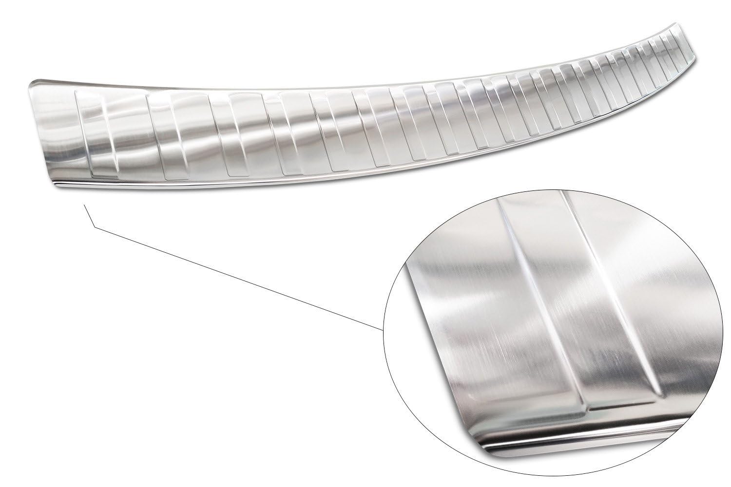 AVISA | Protezione Paraurti Posteriore | Compatibile con Toyota RAV4 2006-2013; Acciaio Inossidabile, Spazzolato, Argento; Proteggi il Paraurti Posteriore della tua Auto dai Danni