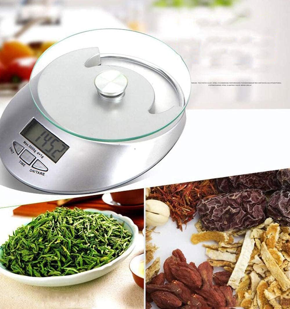 do kuchni i biżuterii Wysokiej precyzji wagi elektroniczne do użytku domowego Mała waga kuchenna Dokładna waga do pieczenia Żywność Gram Ważenie Mała waga 5 kg,Jeden kolor