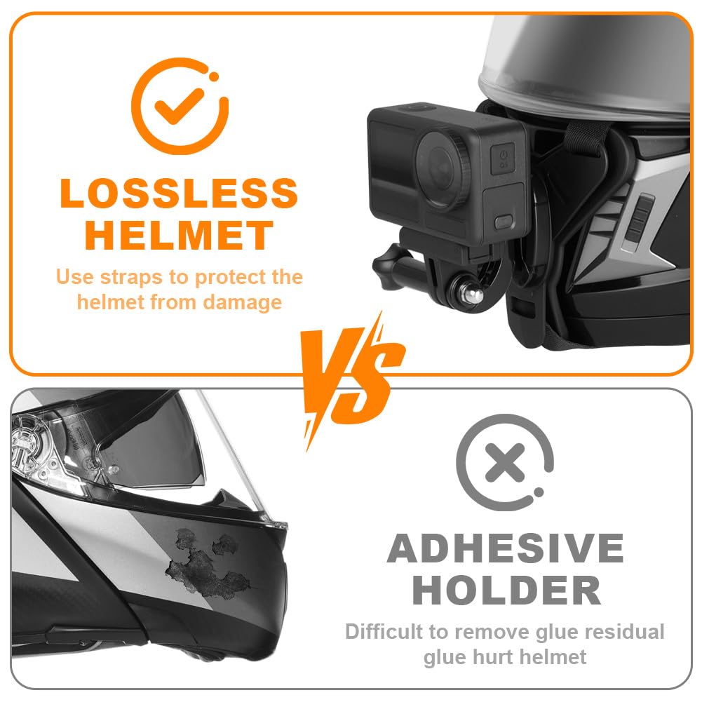 Fascia da Testa per Action Cam, Supporto Imbracatura per GoPro Hero 13-5, DJI Action 5 Pro e Altre Action Camera