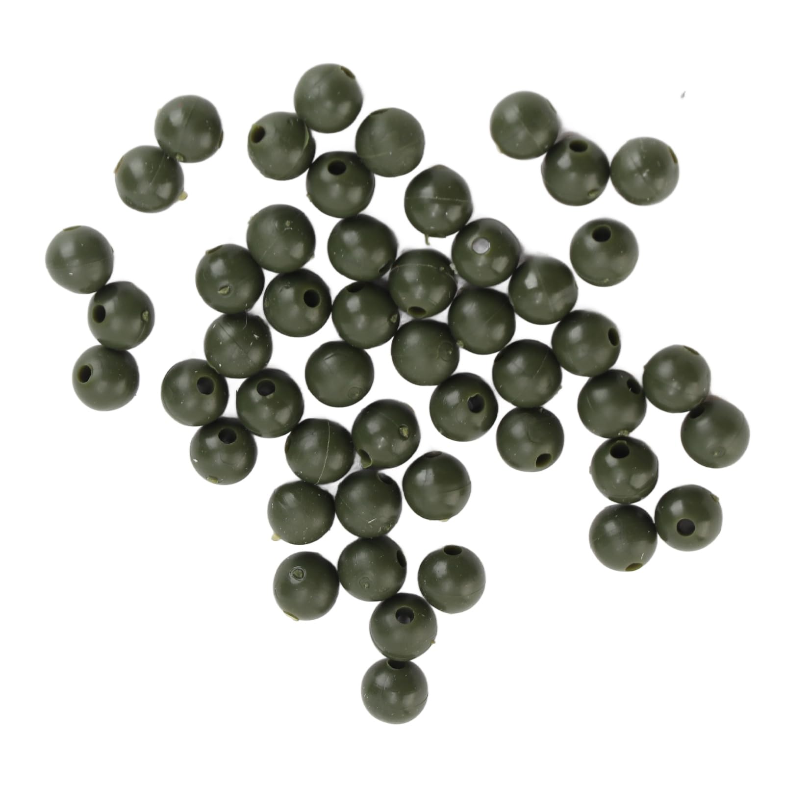 Cuentas de Pesca, Cuentas de Hilo de Pescar, Cuentas de Pesca de Agua Salada, Diámetro de 6 Mm, 50 Piezas, Aparejo de Pesca de Carpa Suave para Pesca Nocturna y Pesca en Aguas