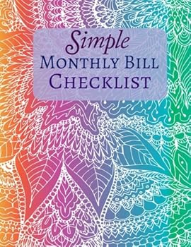 Simple Monthly Bill Checklist