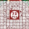 72PCS Christmas