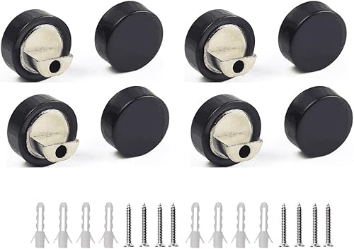 Clips de espejo, espejo de aleación de zinc, clip de vidrio flotante, soporte redondo para espejos de pared, soporte de espejo de baño, soporte para