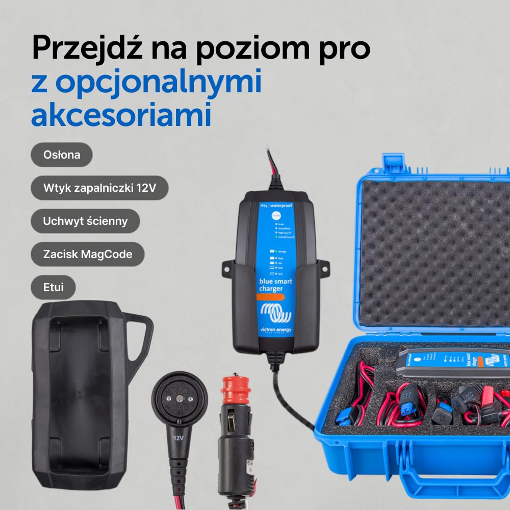 Victron Energy Blue Smart IP65 12-Volt 5 amp 230V, Ładowarka do Akumulatorów, Bluetooth (CEE 7/17)