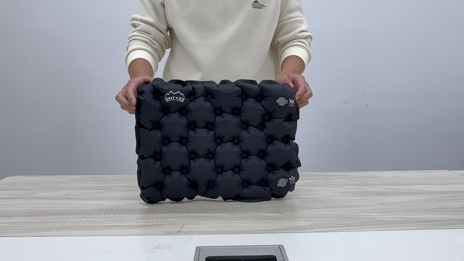 Coussin De Siège Gonflable ONTYZZ Avec Dossier – Imperméable, Portable Pour Camping, Stade Et Bureau