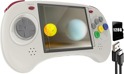Miniatura 7 de RG ARC-S Sistema de Juegos Portátil Retro Linux RG3566 Pantalla IPS de 4.0 pulgadas, RGARC S con tarjeta TF de 128G preinstalada, 4541 juegos,