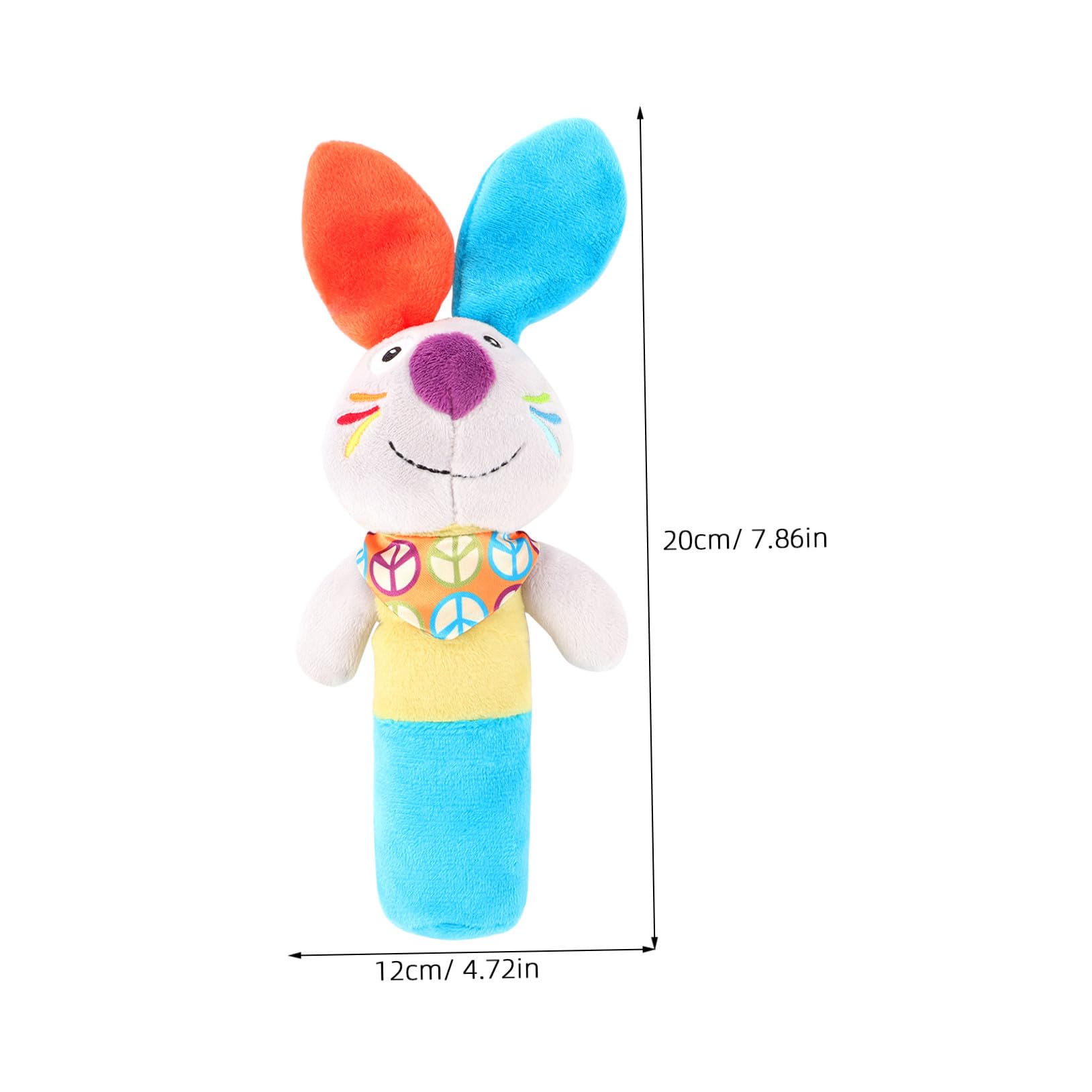 ibasenice Jouet de Préhension Stimule la Motricité Fine et L'exercice Main-œil Bleu et Orange en Peluche pour Bébés pour Éveil Sensoriel des Nourrissons des Nourrissons