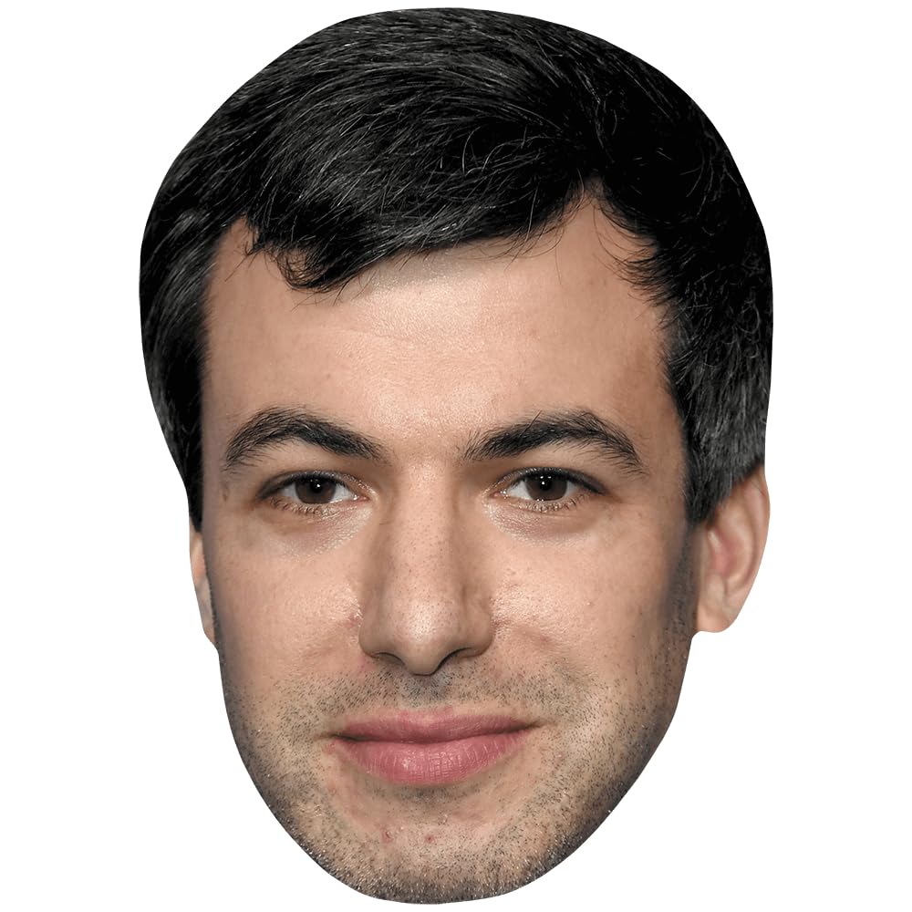 Nathan Fielder (Stubble) Celebrity Mask, Flat Card Face, Fancy Dress Mask