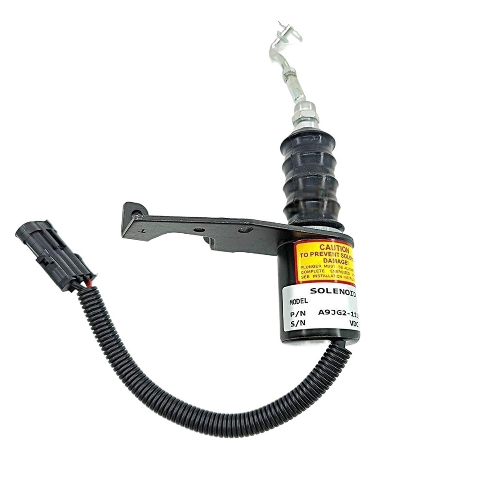 Électrovanne d'extinction pour excavatrice avec coupure nette du carburant A9JG2