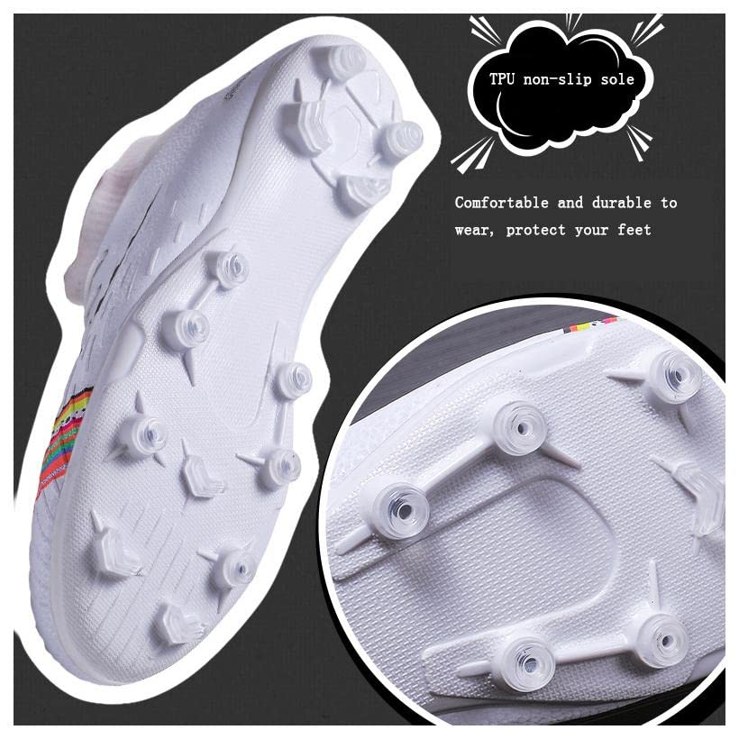 Voetballaarzen Heren High Top Voetbal Training Schoenen Schoenplaatjes Buiten Professionele Sneakers Track En Field Competitie Schoenen Unisex - Image 6