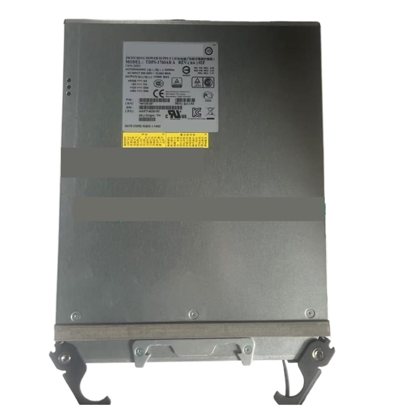 TSCFHGQI DE6600 Power Supply TDPS-1760AB A 1755W 44128-26 X-48564-00-R6