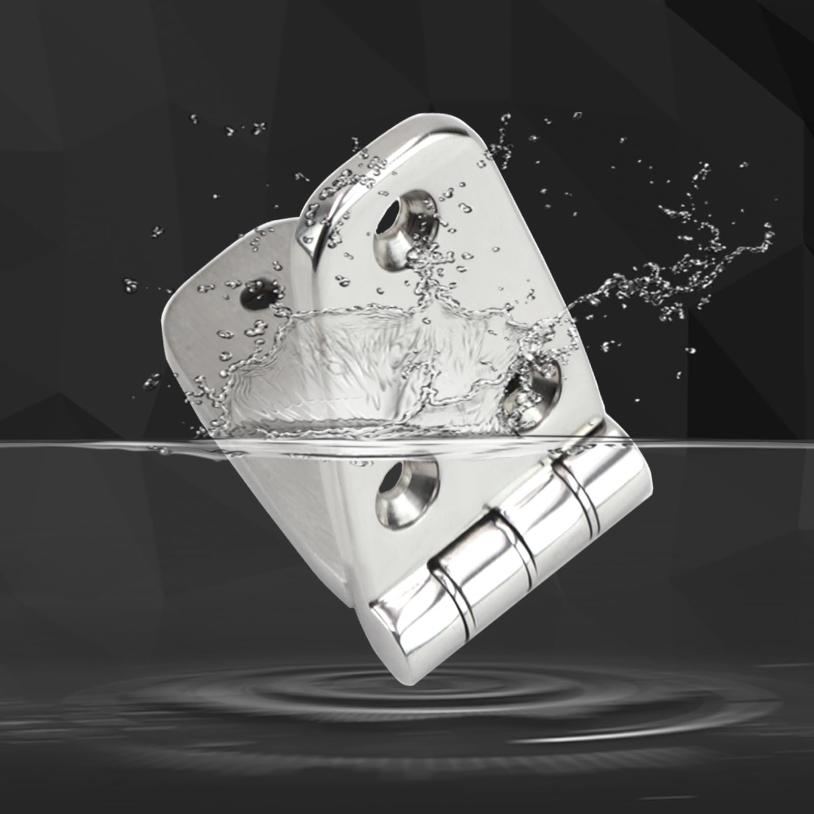 Zawiasy do łodzi ze stali nierdzewnej 316, klasa morska, 10,2 cm x 3,8 cm, wytrzymały zawias do łodzi, 102 mm x 38 mm, zawias do drzwi szafki ze śrubami, 4 szt