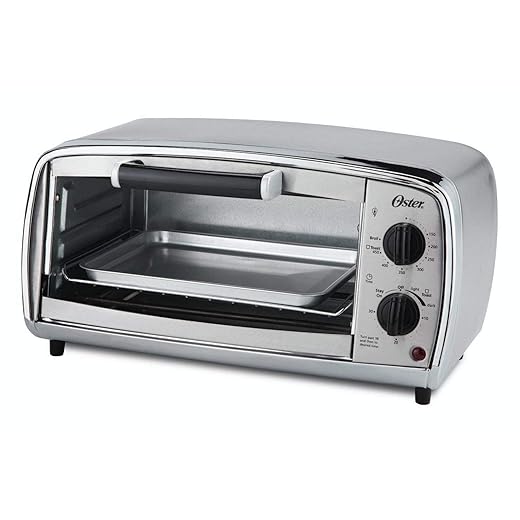 Oster Toaster Oven, 4 Slice, Stainless Steel (TSSTTVVGS1)