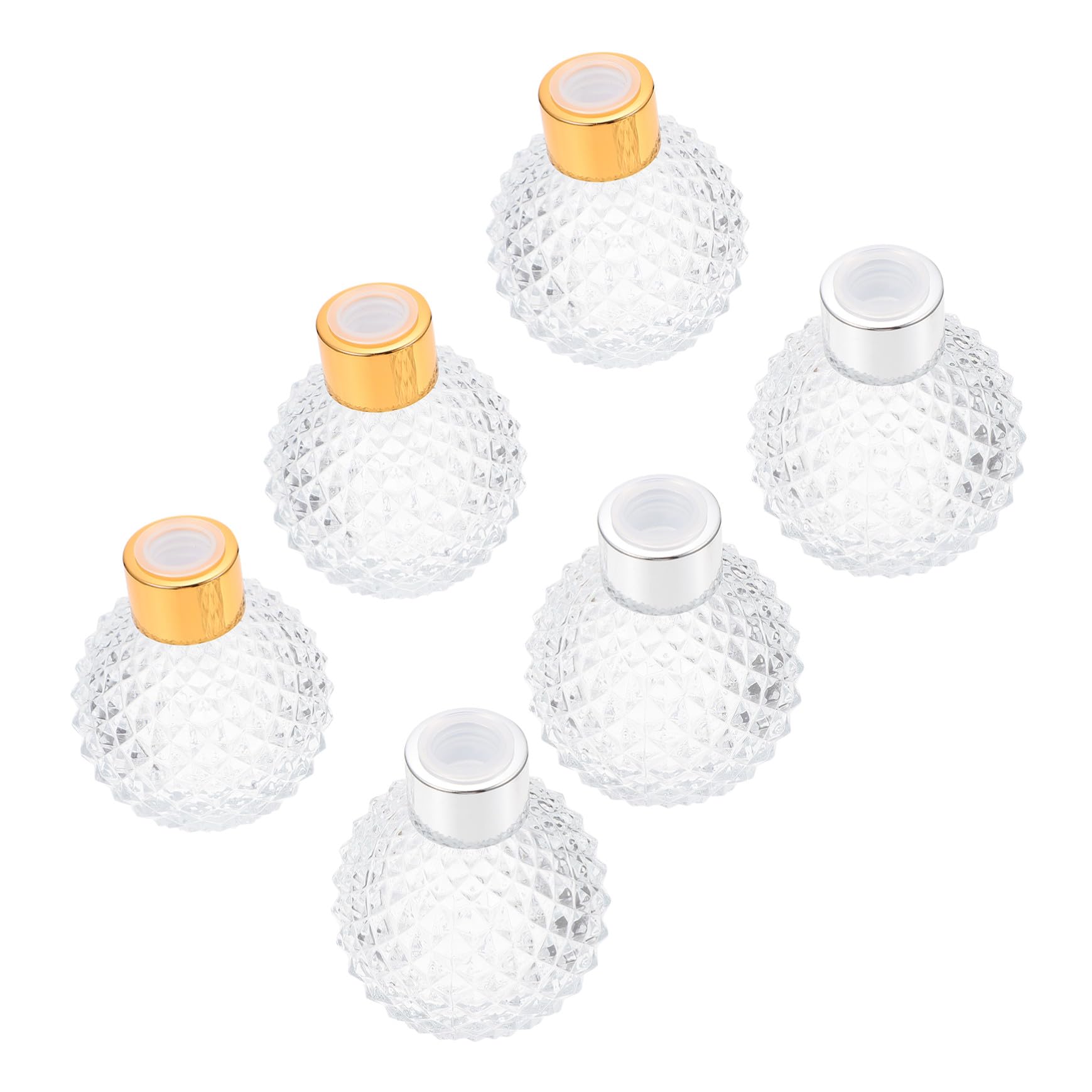 6 pezzi Contenitori in Vetro per Profumi Trasparenti Portatili per Profumi e Odori Design Elegante e Brillante per Viaggi e Regali Raffinati Colore Casuale Colore Casuale