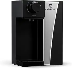 PURIFICADOR DE AGUA NATURAL PRETO, COMPLETO PARA USO