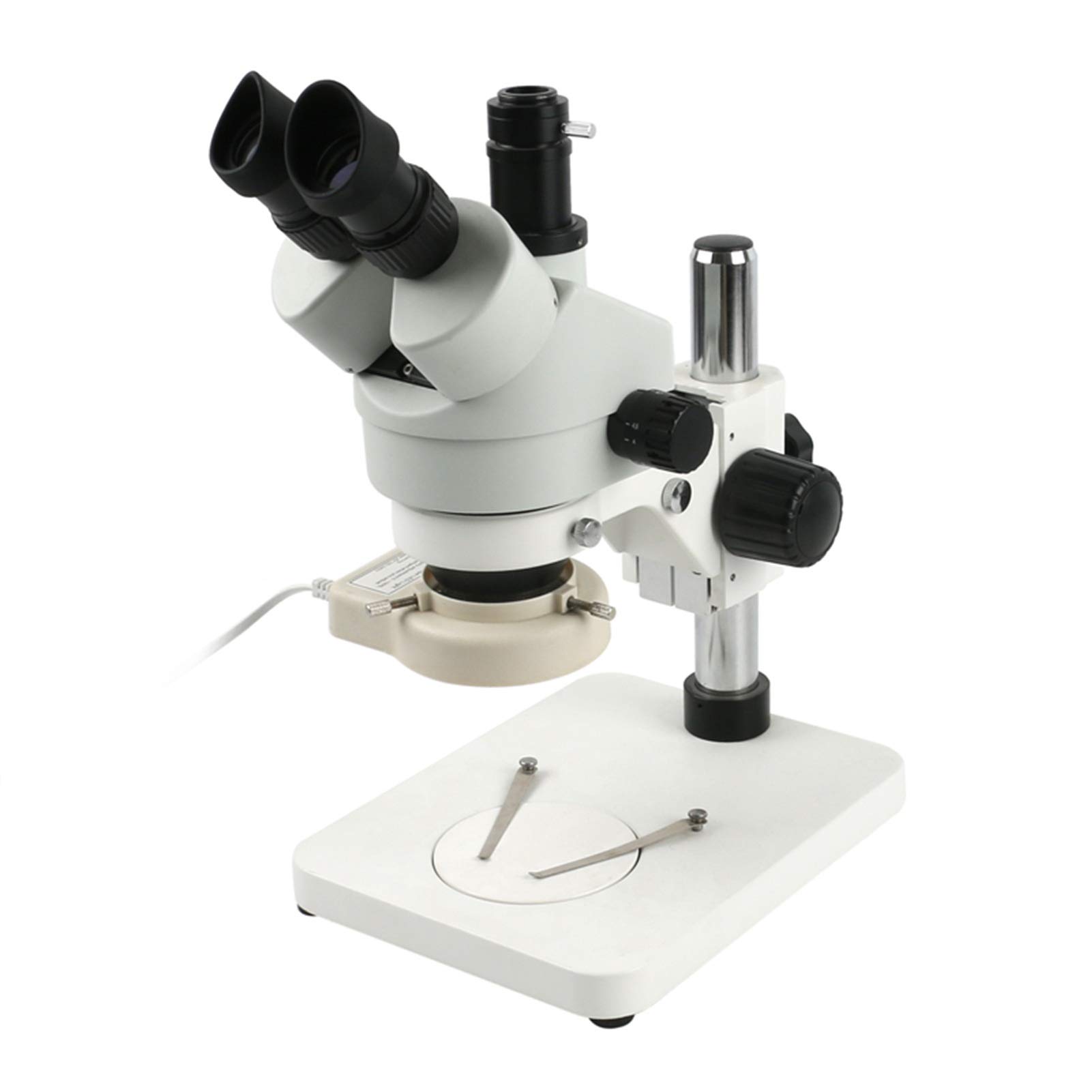 Mikroskop przemysłowy, trinokularne powiększenie stereo Ciągły zoom 7x - 45x do laboratorium PCB Lutownia, Ciężki obowiązek(B)