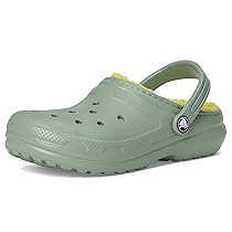 Crocs Classic Lined Clog K Unisex – Bambini e ragazzi, Moss, 33, 34 EU