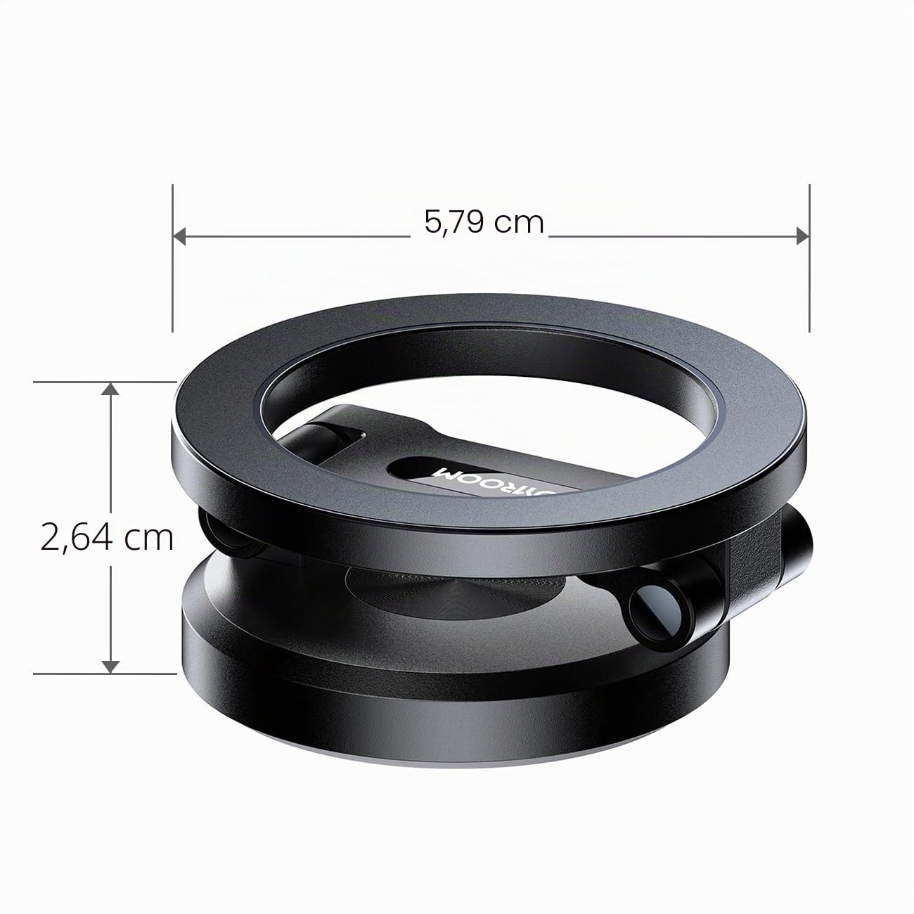 JOYROOM Soporte Móvil Coche Magsafe [Aleación Plegable & 360° Rotación] Soporte Magnetico Movil para Salpicadero, Soporte Magsafe Coche con imán 20XN55 para iPhone 15 14 13 12 & Fundas MagSafe