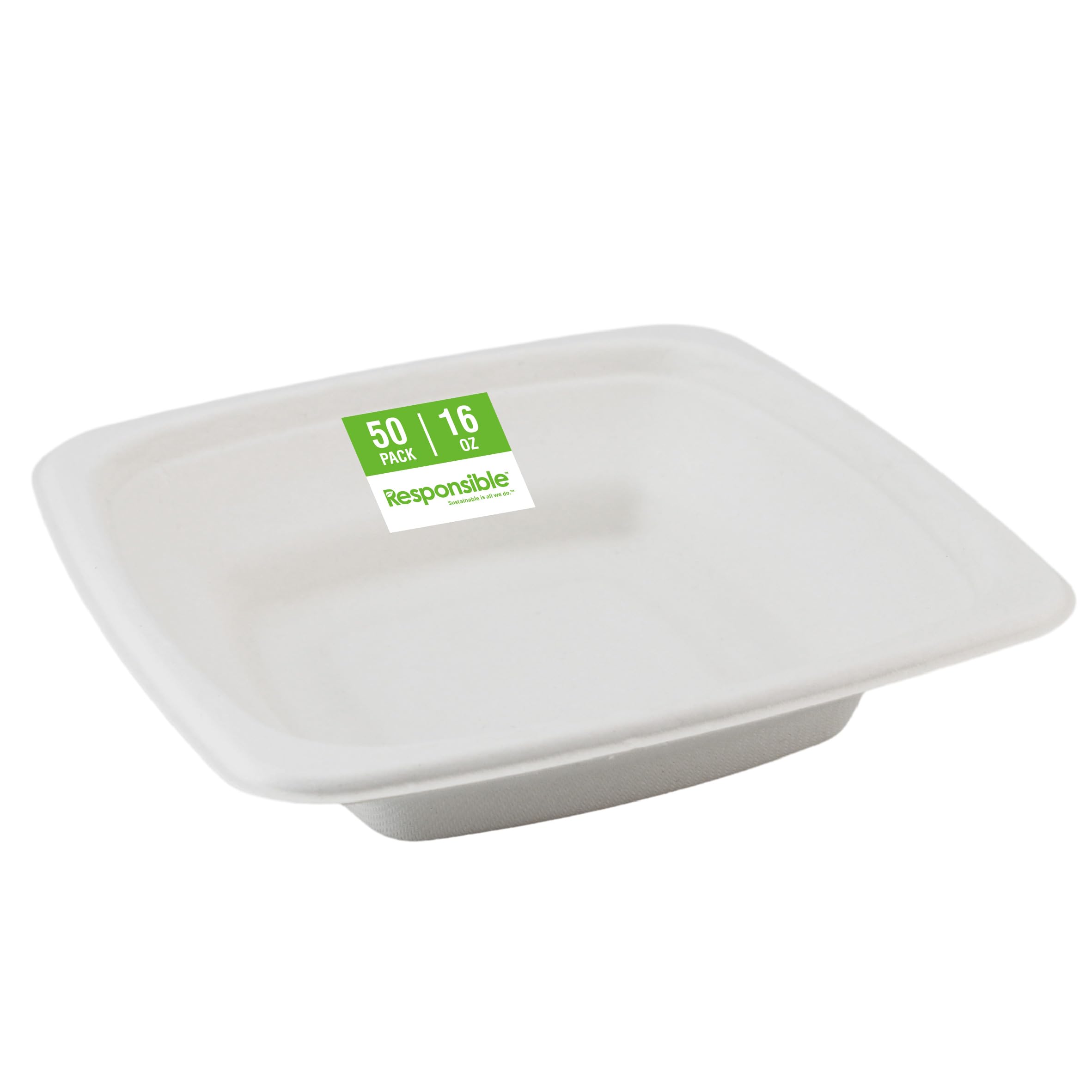 Responsible Products 16 oz (50 Count) / Classic White / Casual Bowls